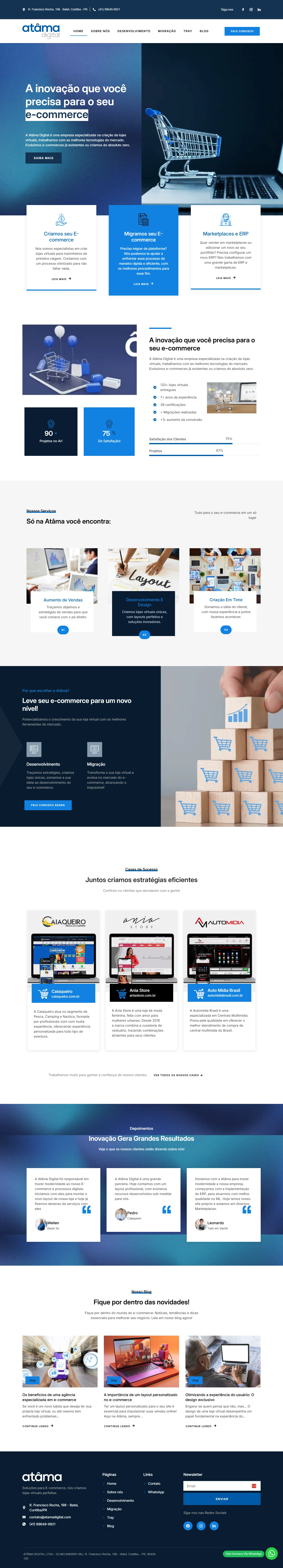 Projeto Atama Digital — Due Web Studio